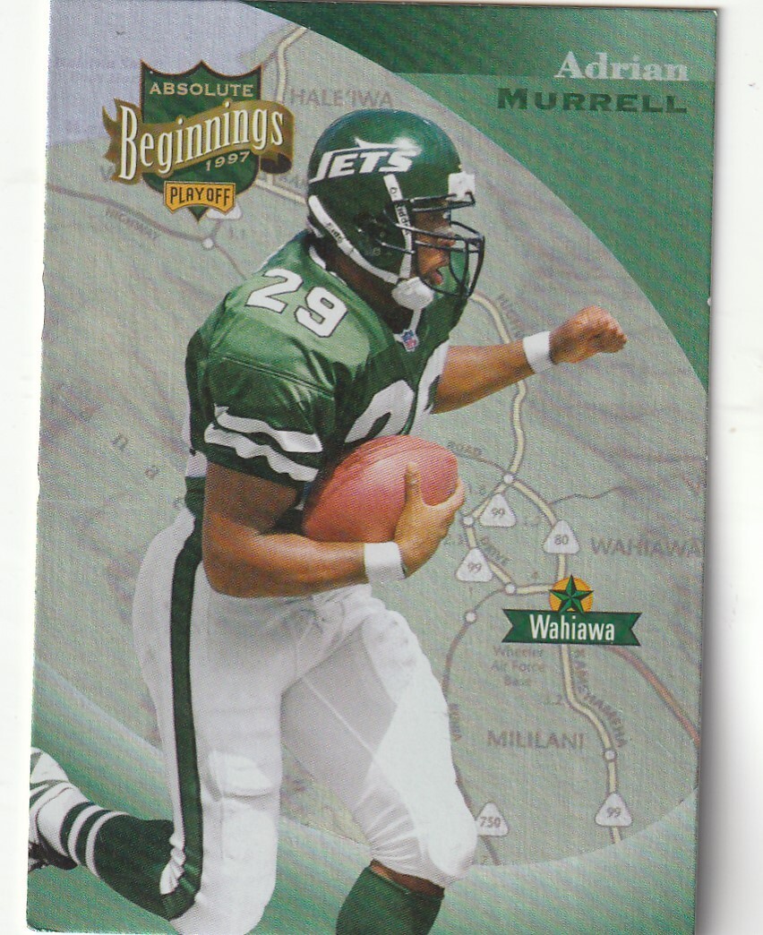 FREE SHIPPING-MINT-1997 Absolute Beginnings Adrian Murrell #29 JETS