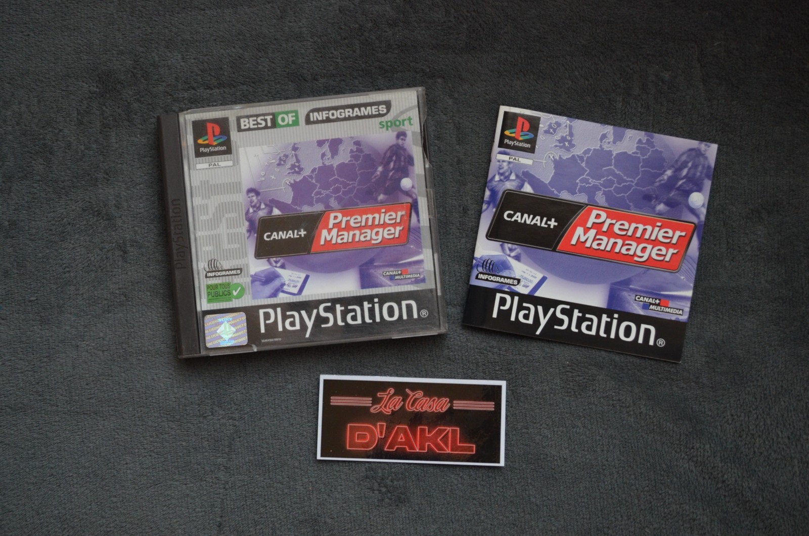 Canal + Premier Manager complet sur PlayStation 1 Ps1 - FR TTBE