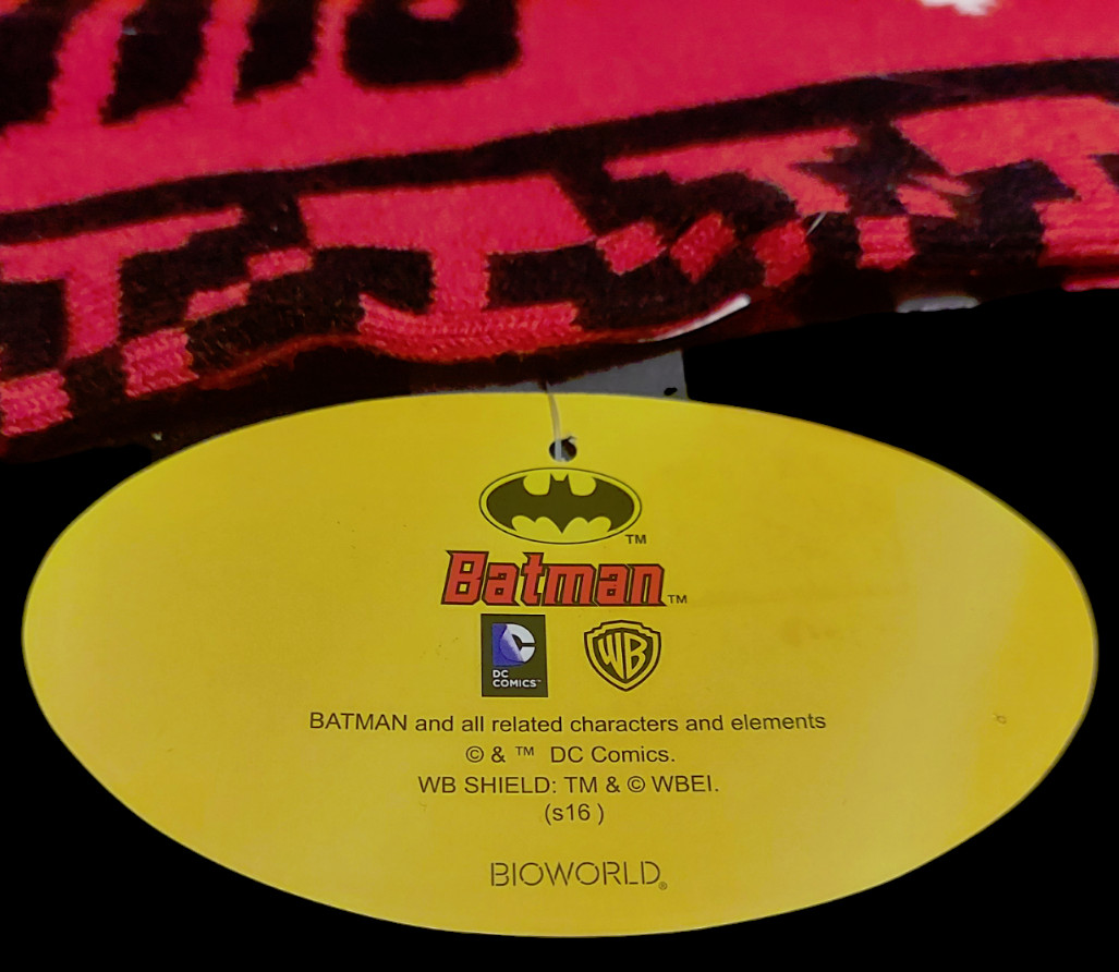 Harley Quinn reversible scarf by Bioworld ~ brand new image 4