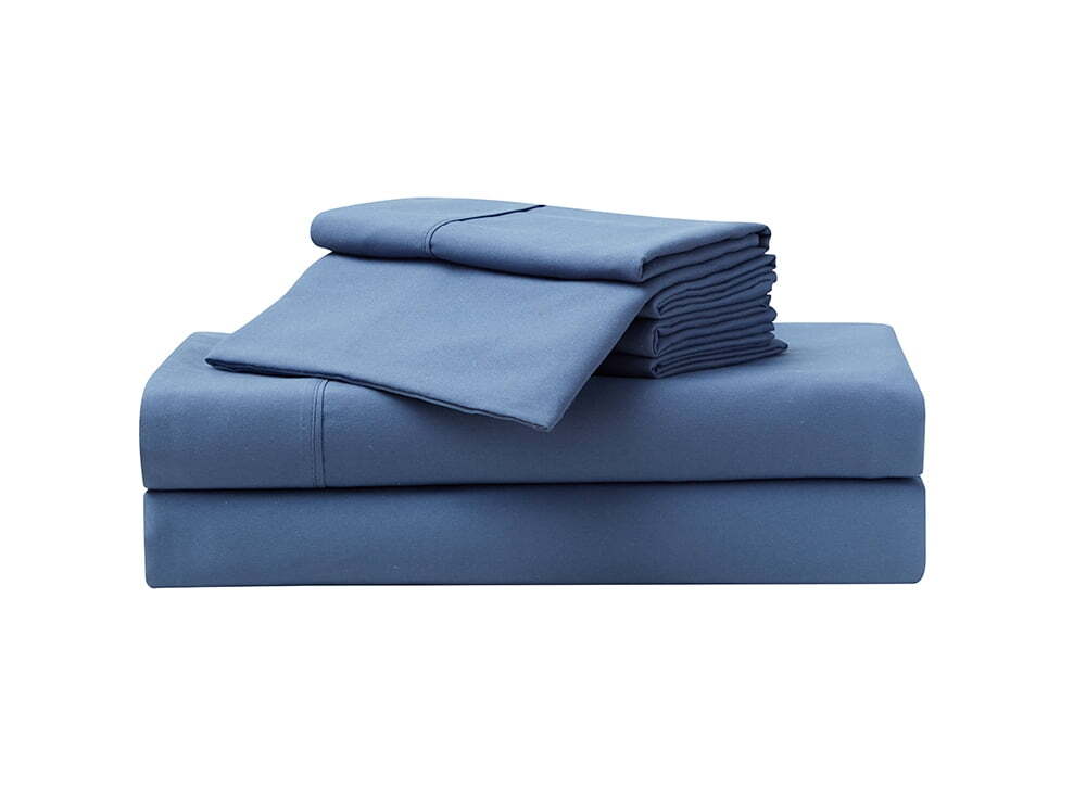Serta So Soft 4-Piece Navy Sheet Set, Queen