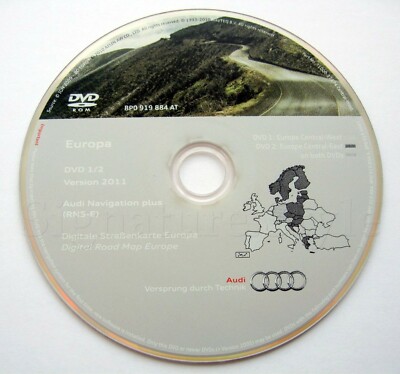 Audi A3 A4 A6 TT R8 RNS-E navigation DVD 2011 UK Germany France Benelux Italy