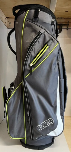 Izzo Ultra Lite Cart Bag Gray/Lime 14 way divider