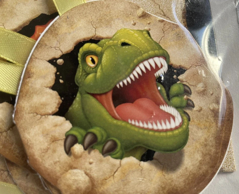 Dinosaur Pull String Pinata Party Decor Up To 9 Kids Can Play Easily Assembled N - Image 4 of 4