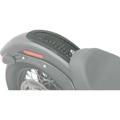 Drag Specialties Embossed Gator Leather Fender Bib 2018-19 Harley Softail Models