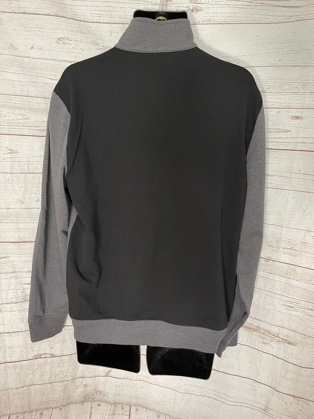 Cárdigan de hombre Calvin Klein cremallera completa gris/negro talla L grande Foto 3 de 4