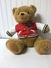 FAO Schwarz 150 Years Anniversary Brown Teddy Bear Plush Varsity Jacket