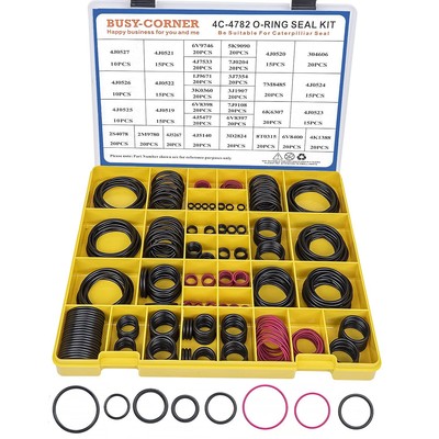 High-Temperature Resistant O-Ring Kit for CAT Excavators - 32 Sizes Included