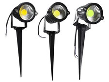 Faretto led 5 watt con picchetto e staffa esterno luce proiettore da giardino 