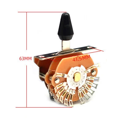 GCSUPERMARKET Interruttore Selettore Pickup Super Switch 5 Vie Chitarra per Strat/Tele con 3 Punte