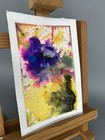 Small Abstract Art 6”x4” Original Watercolor Painting Coral Reef 23 by Miss Rina — photo 4