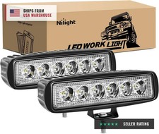 Led Light Bar 2pcs 18w Spot Driving Fog Light Led Pods Off Road Lights Boat Ligh