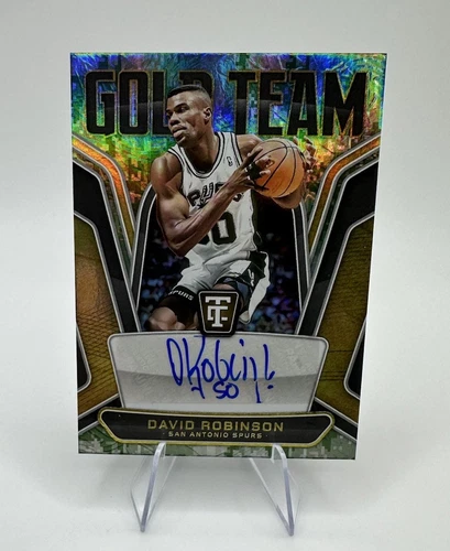 2024-25 Totally Certified David Robinson Gold Team Auto Camo /25 The Admiral