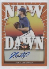 2020 Leaf Valiant New Dawn Orange Prismatic /75 Jeff Criswell #ND-JC1 Auto 2w5