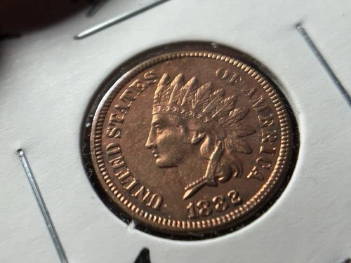 1882 Indian Head Penny Cent ~ Uncirculated Red ~ ZI411