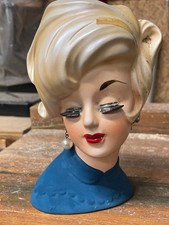 Enesco Lady Head Vase for sale | eBay