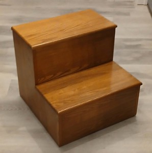 Vintage Beautiful Wooden Pet Steps with Storage Under Each Step