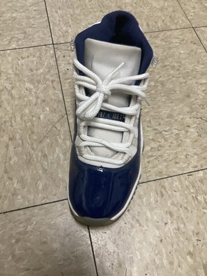 Jordan Air Jordan 11 Retro Win Like '82 White Navy Blue Patent