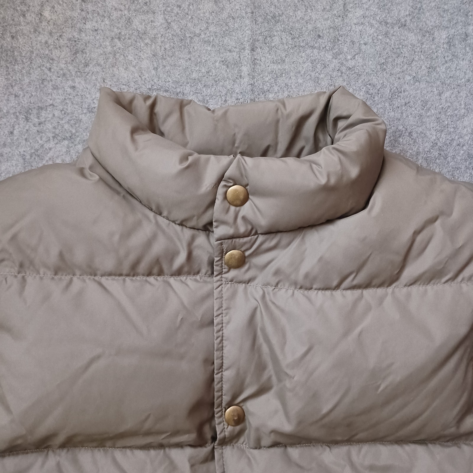 Vintage Woolrich Puffer Vest Mens M Olive Green Snap Goose Down Hunting 80s USA image 4