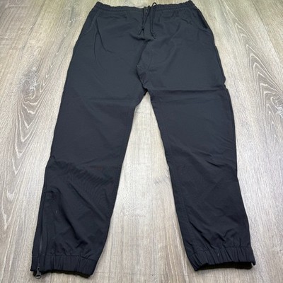 Vintage Y2K Nike Mens Black Tapered Leg Regular Fit Baggy Track Pants Size XL