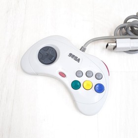 Sega Saturn Console Bundle w/ 2 Controllers 8 Games Tested Japan White HST-3220