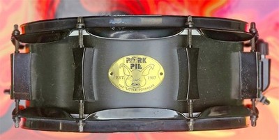 Pork Pie Black Snare Drum 12 x 4 Inches with original heads