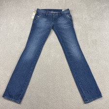 NEW Diesel Topee Women  s Low Rise Denim Jeans 29x34 32x35 Slim Fit Med Wash