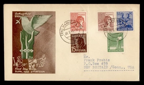 DR WHO 1948 GERMANY FDC COMBO M72404
