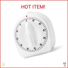 Kitchen Timers for Cooking, 60 Minute Wind Up - Chef Cooking Timer with Loud Ala