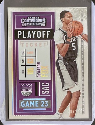 De'Aaron Fox - 2021 Panini Contenders Basketball - Numbered /249 #88