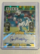2024 Panini Contenders Green Rookie Ticket Grayson Murphy Auto