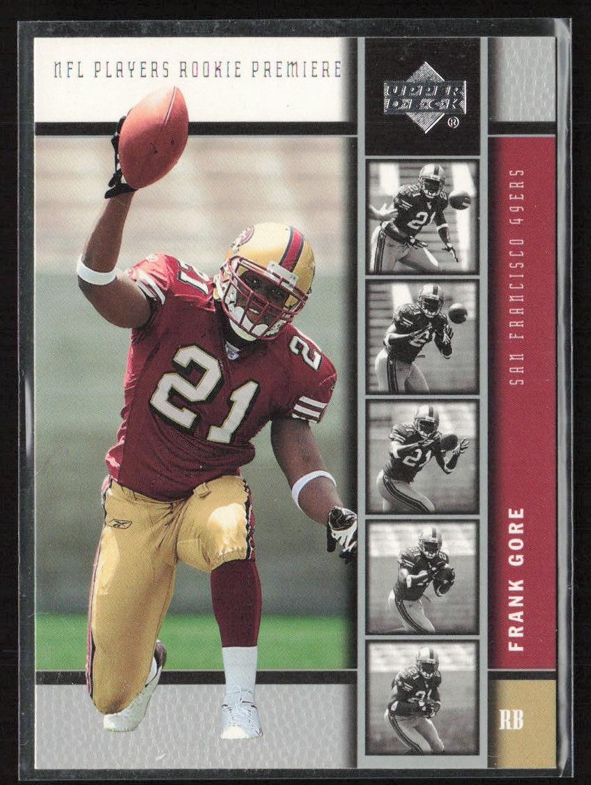 Frank Gore 2005 Upper Deck Rookie Premiere #28 San Francisco 49ers