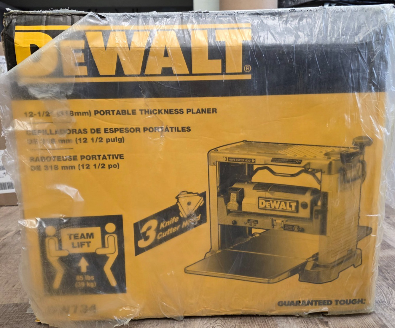 DeWALT DW734 12-1/2" Thickness Three Knife Head Wood Planer 