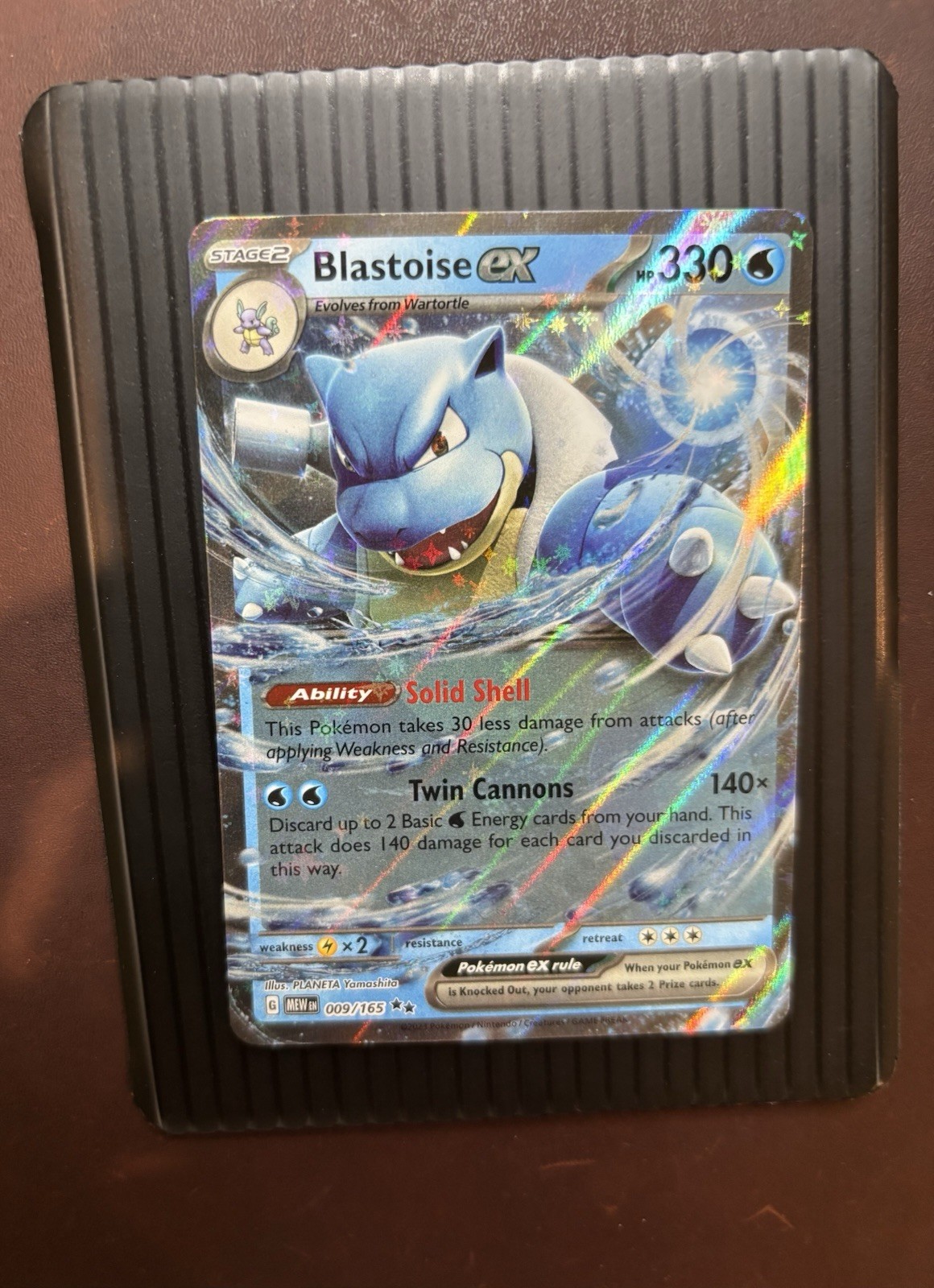 Pokemon TCG SV: Scarlet & Violet 151 Blastoise ex Double Rare 009/165 NM