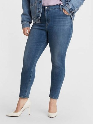 Levi's Plus Size 721 High Rise Skinny Jeans Women's 26W Lapis Air Zip/Button