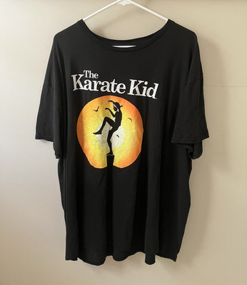 FIFTH SUN The Karate Kid Men's 2XL Black Graphic Print T-Shirt Crew Neck