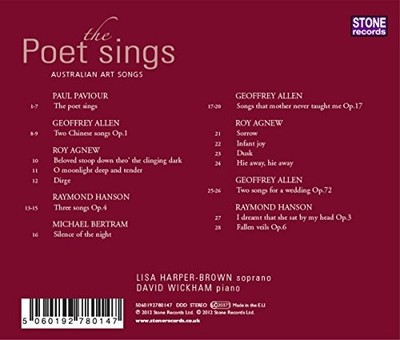 Poet Sings by Lisa Harper-Brown & David Wickham [Audio CD]