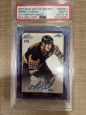 Mario Lemieux AUTO PSA 9