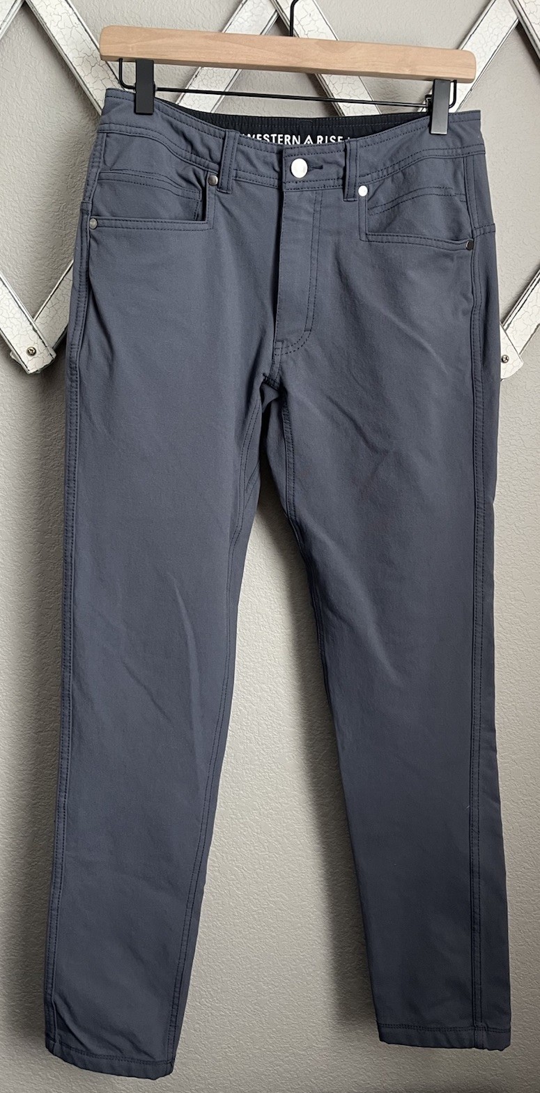 Western Rise Evolution Pants Slim Fit Men’s 30X32 Stretch - Gray