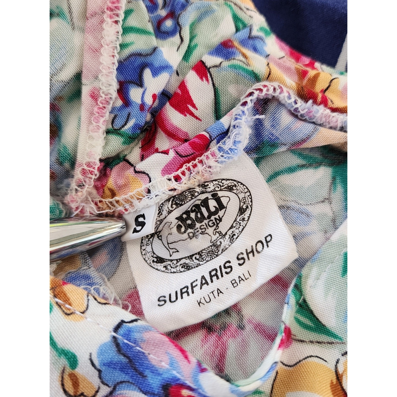 Colorful Floral Midi Lace Up Flowy Rayon Summer Ditsy Vacation Skater Dress Sz S