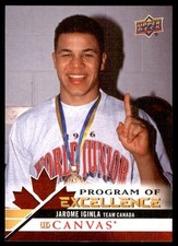 2020-21 UPPER DECK UD CANVAS PROGRAM OF EXCELLENCE RETRO JAROME IGINLA TEAM