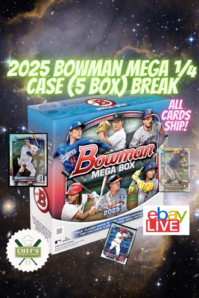 2025 BOWMAN MEGA 1/4 CASE (5 BOX) BREAK #68