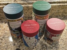 Lot Of 4 - Cavallini  Co. Vintage Puzzles National Parks / NEW York NEW