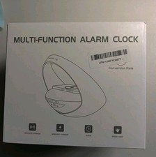 Alarm Clock Bluetooth Speaker 15W Wireless Charger Adjustable LED Night Light