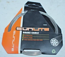 Sunlite Bicycle Brake Cable Fits ATB Levers 3000mm 1.5mm Stainless Steel Slick:)