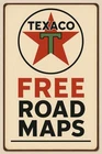 Texaco Free Road Maps Vintage Style Metal Sign Advertising