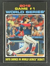 2020 Topps Heritage - World Series Highlights Juan Soto #327