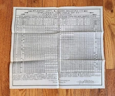 1935 ATLANTIC CITY & SHORE RAILROAD CO EMPLOYEE TIME TABLE #65 OCEAN CITY NJ