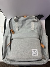 Elkin Sustainable Diaper Bag Backpack - Heather Grey Elkin Bag