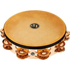 LP Pro Double Row Headed Tambourine 10 in. Bronze