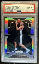2019-20 Panini Prizm Keldon Johnson RC Prizm Silver Rookie #273 Spurs PSA 10